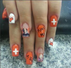 my inspired ed sheeran nails for the concert